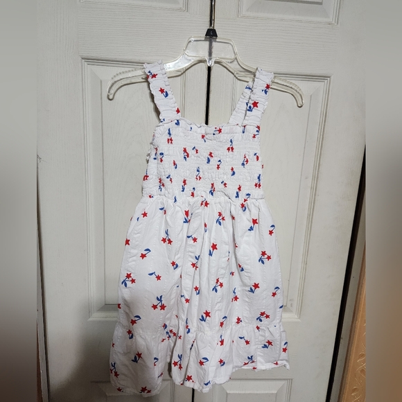 Cat & Jack Other - Girls White Dress with Red and Blue Floral Pattern